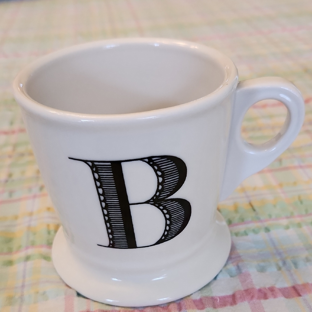 Anthropologie Monogram Letter B Mug